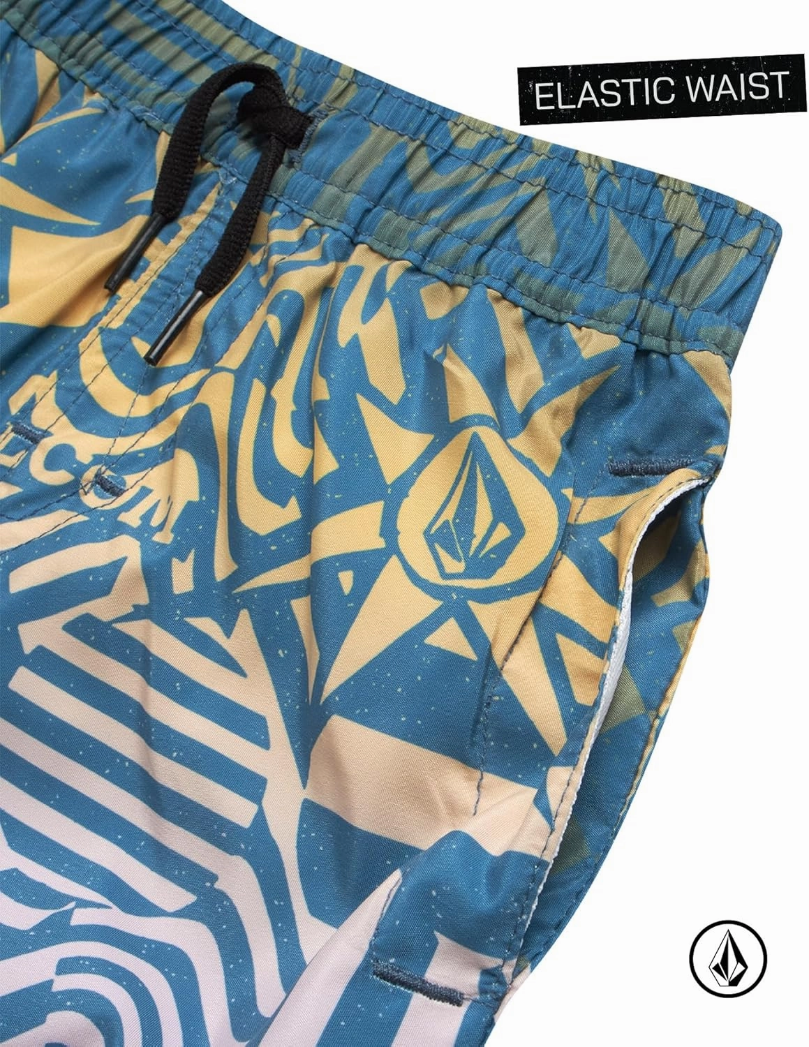 Volcom Baby Boys Swim Set - 2 Piece Long Sleeve Swim Shirt Graphic Tees & Board Shorts, Infant Toddler Little Boys Swimsuit
