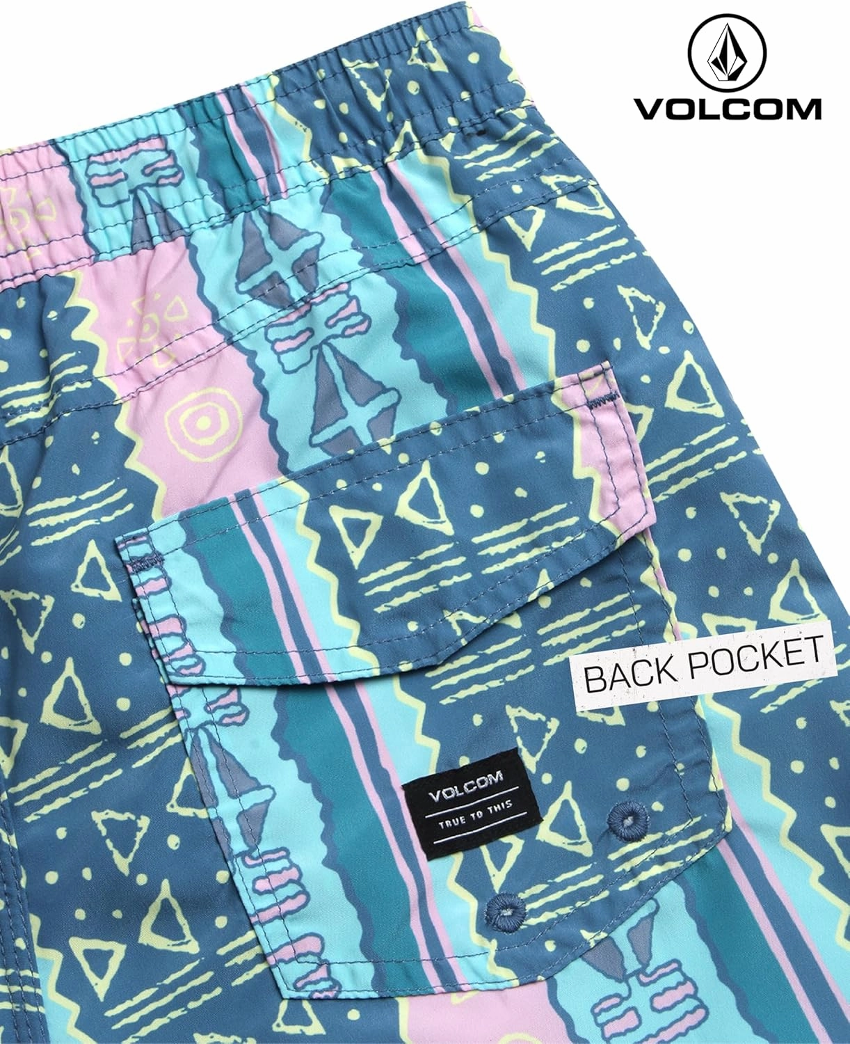 Volcom Boys Swim Trunks - UPF 50  Quick Dry Board Shorts with Drawstring Waist - Bathing Suit Swimsuit for Boys (Size: 8-16)