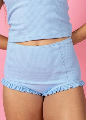 Waffled Barely Blue | All Ruffled Up Bottoms