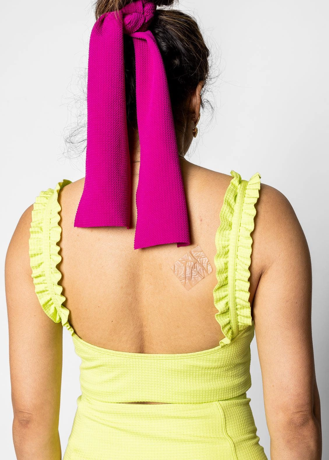 Waffled Glow Green | Ripple Top