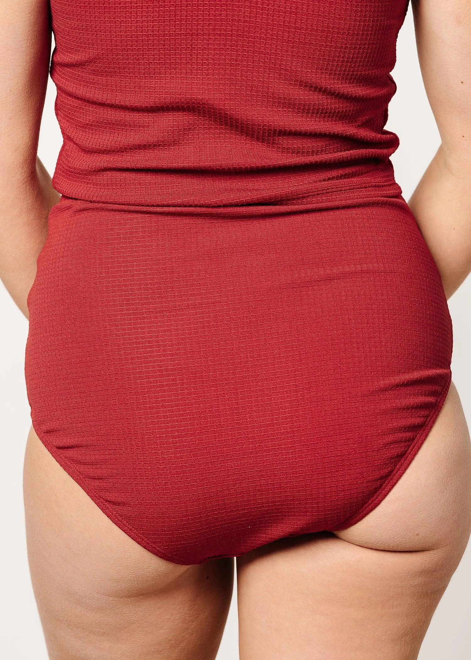 Waffled Maroon | Bow Bottoms