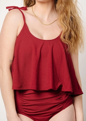 Waffled Maroon | Swing Top