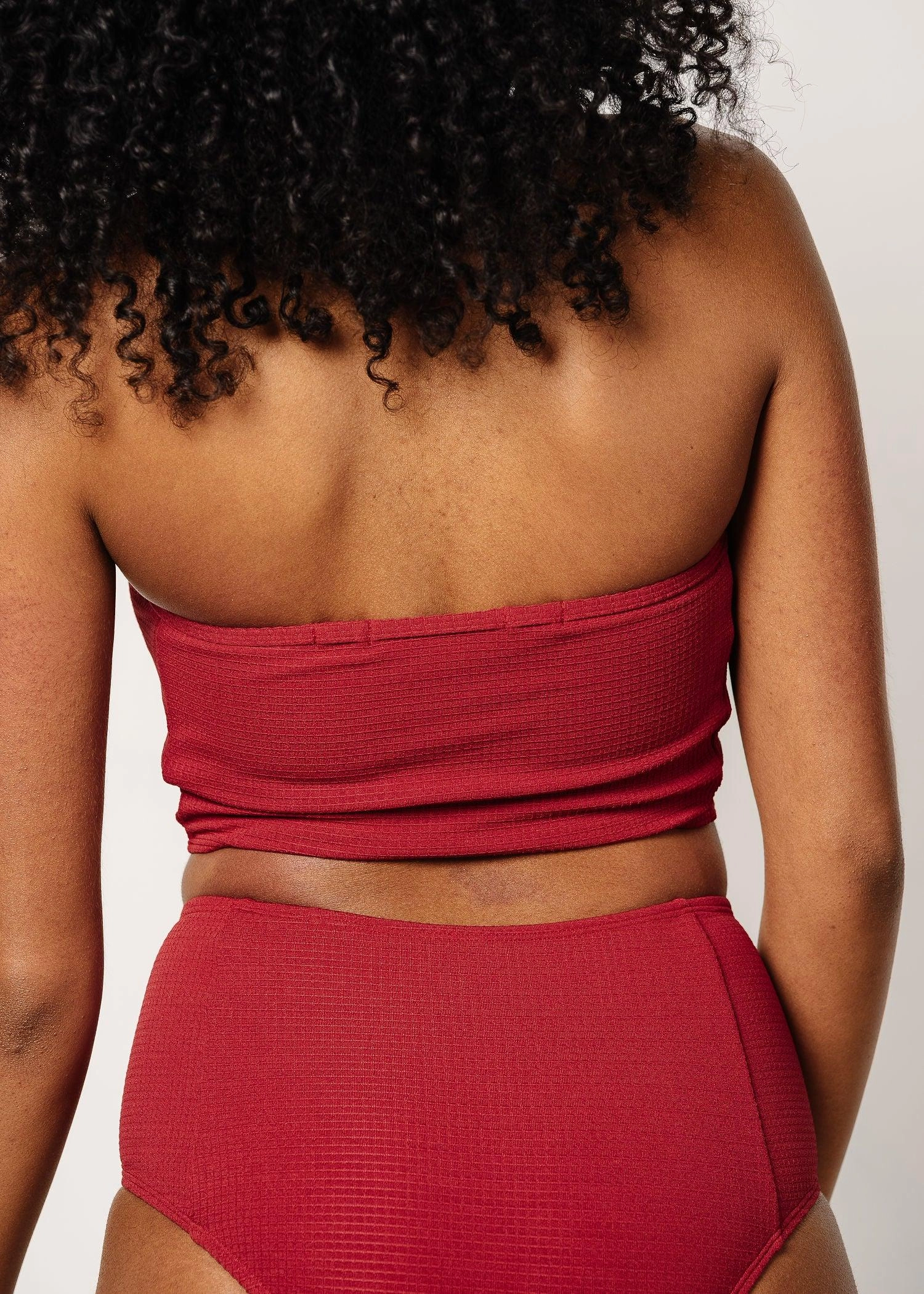 Waffled Maroon | Tied-Up Top