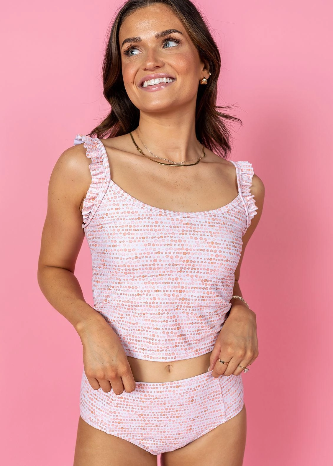 Watercolor Dots | Mid-Rise Bottoms