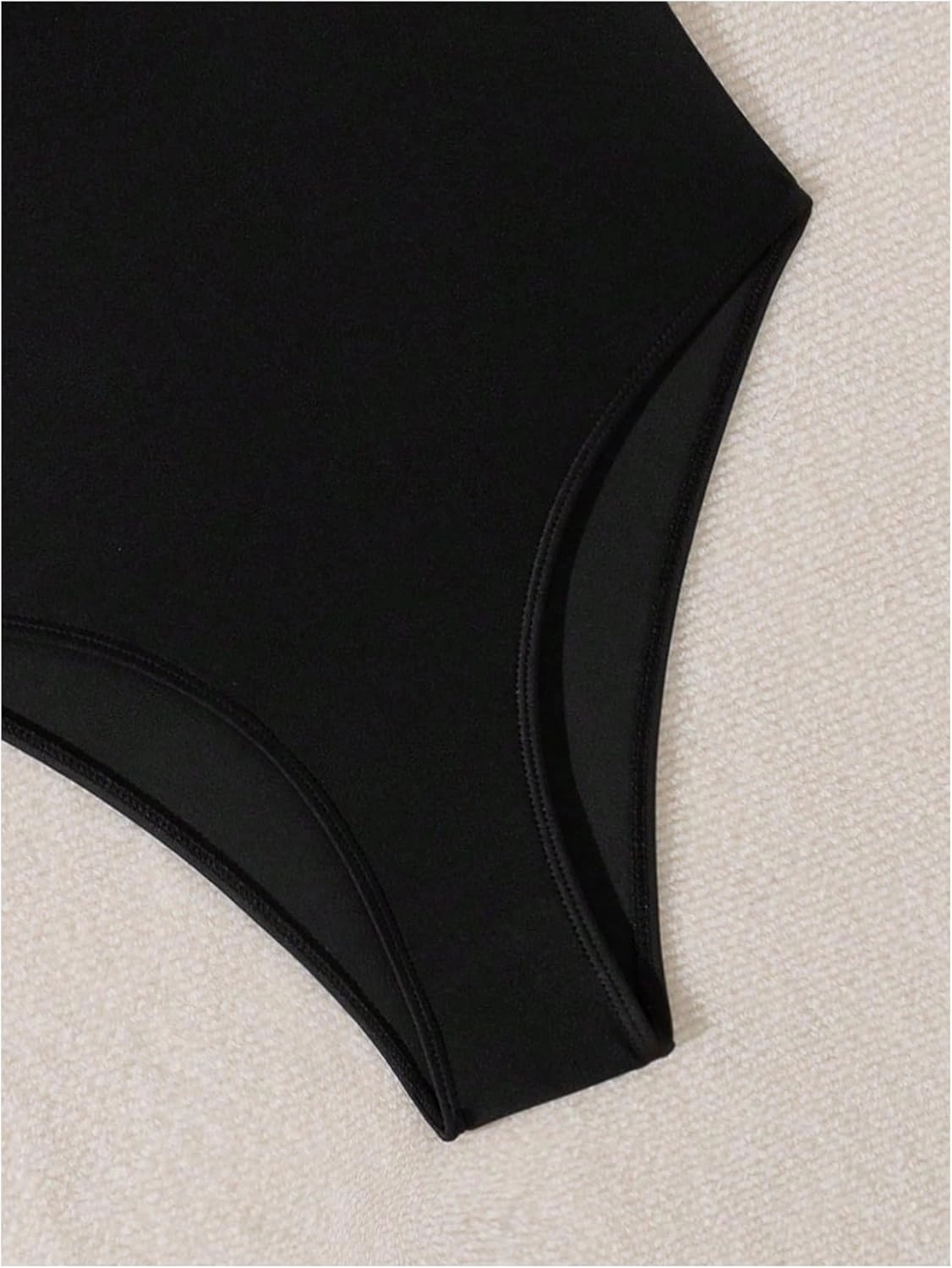 WDIRARA Women's Bowknot Strapless One Piece Swimsuit Colorblock Bandeau Bathing Suit with Removable Strap