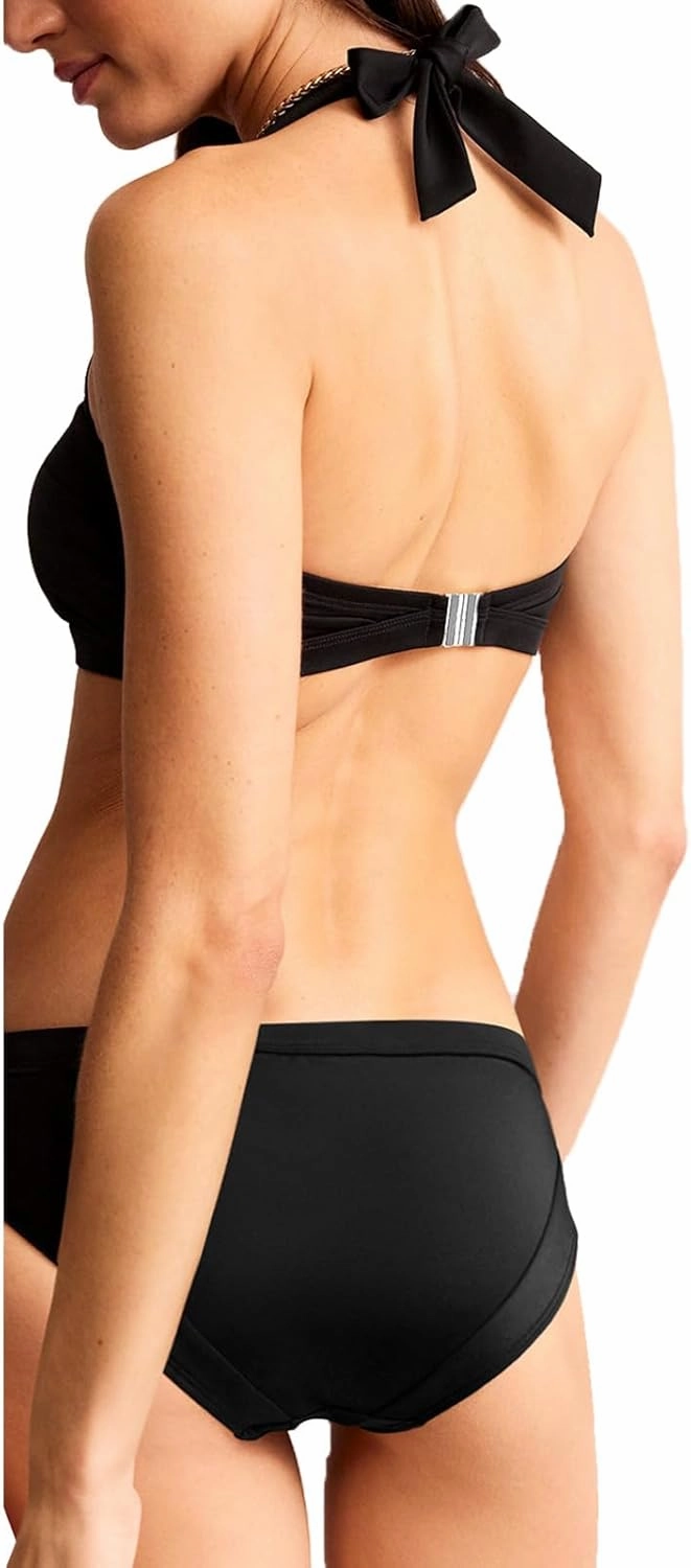 Women' s Two Pieces Bikini Push Up Crop Top Swimsuits Square Neck Bathing Suits Teens Girls Halter Strap Tie