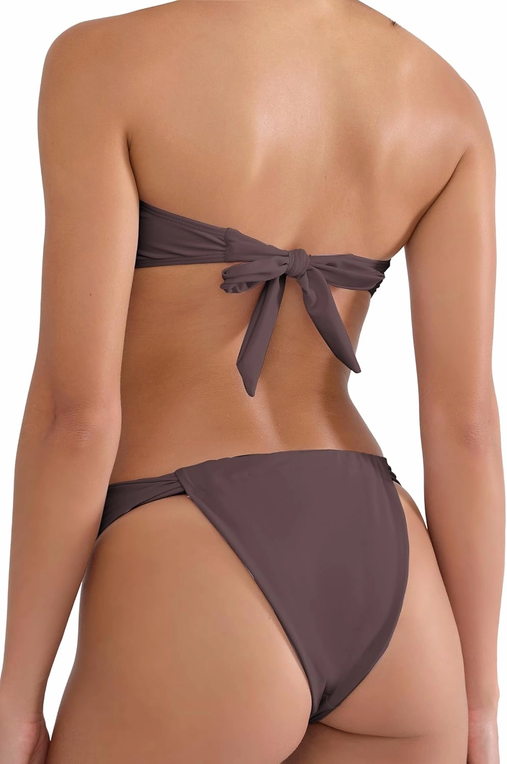 Women's Bandeau Strapless Bikini Sets Sexy Brazilian Swimsuits 2 Pieces