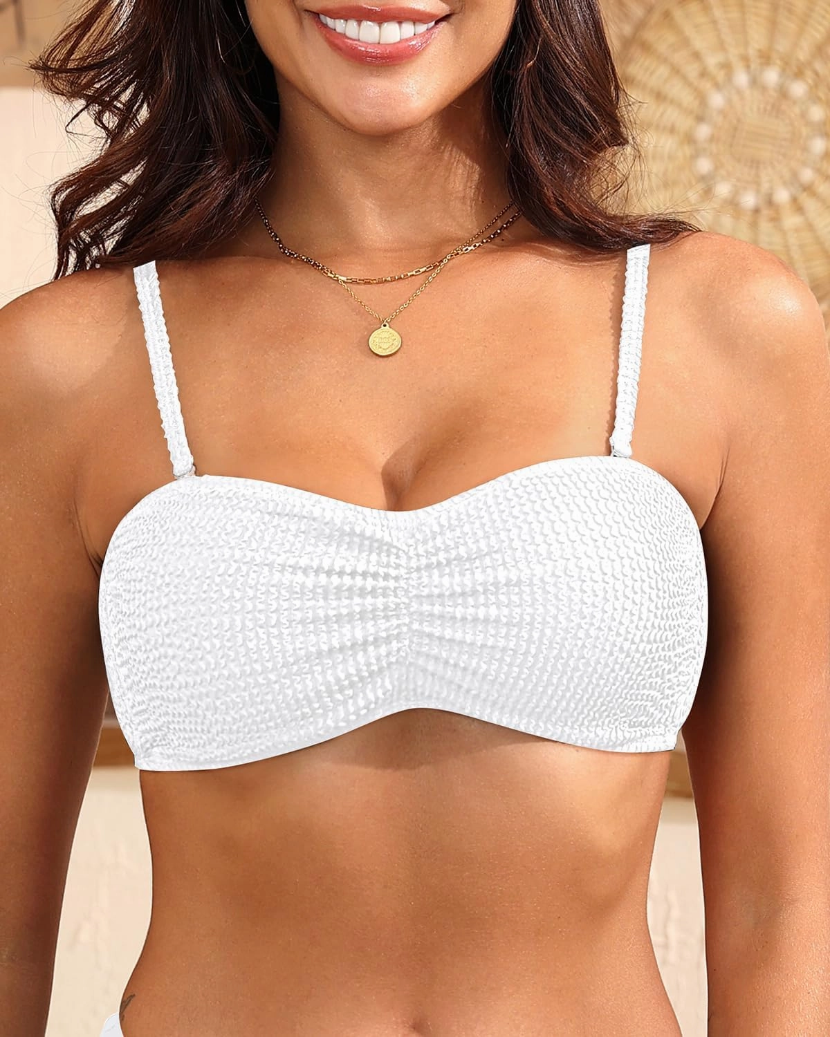 Women Strapless Bikini Swimsuit Tops - Bandeau Tube Bathing Suit Top