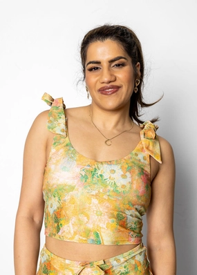 Wonderland Floral | Knot Top
