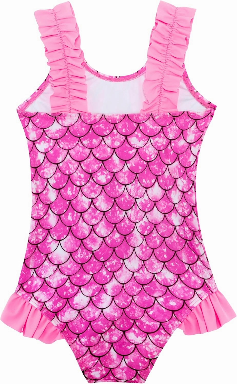 XiaoMoSha Girls One Piece Swimsuit Ruffled Straps Bathing Suits Summer Swim Suit Quick Dry Beach Swimwear for Kids 3-10 Years