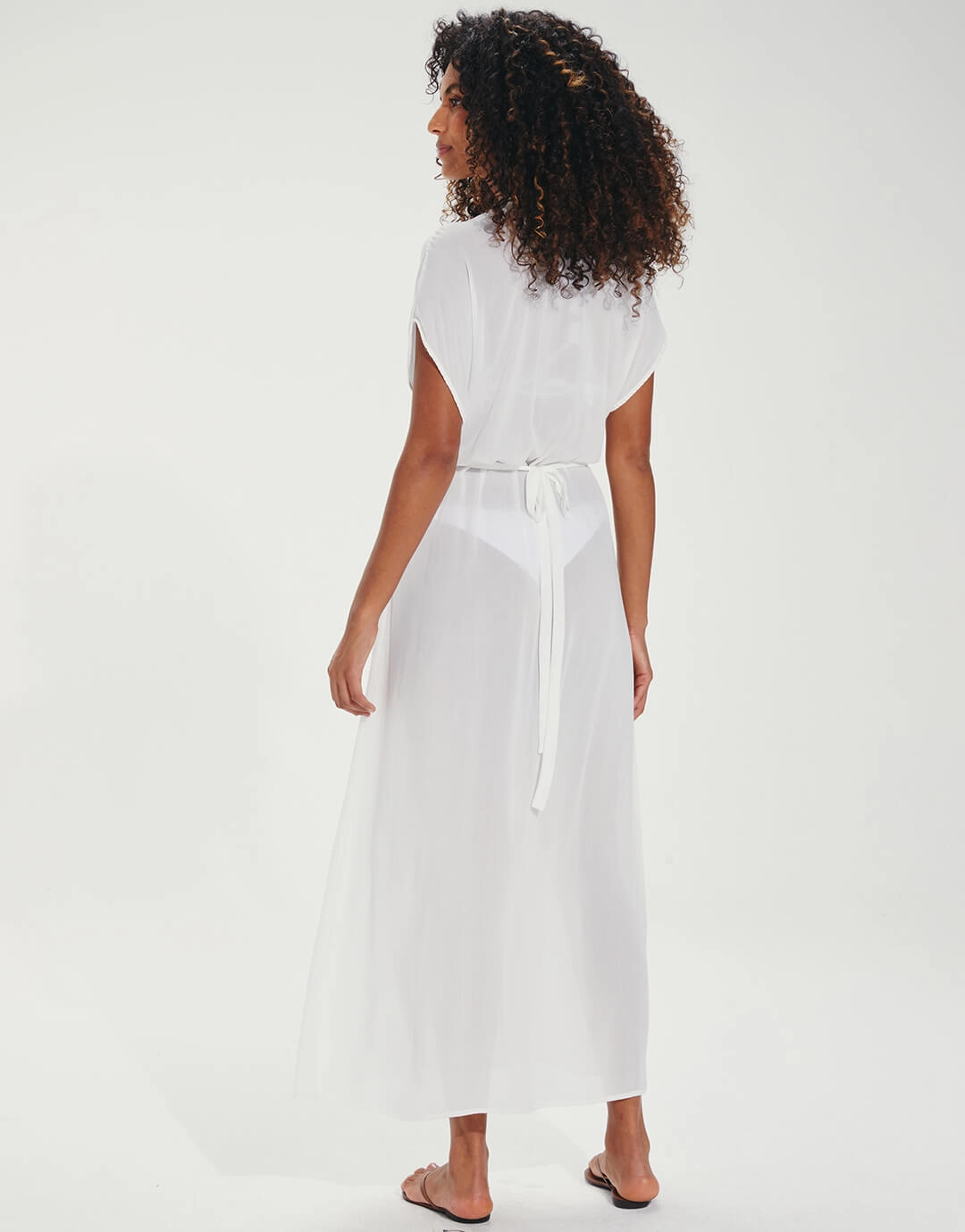 Yara Detail Long Cover Up - Off White