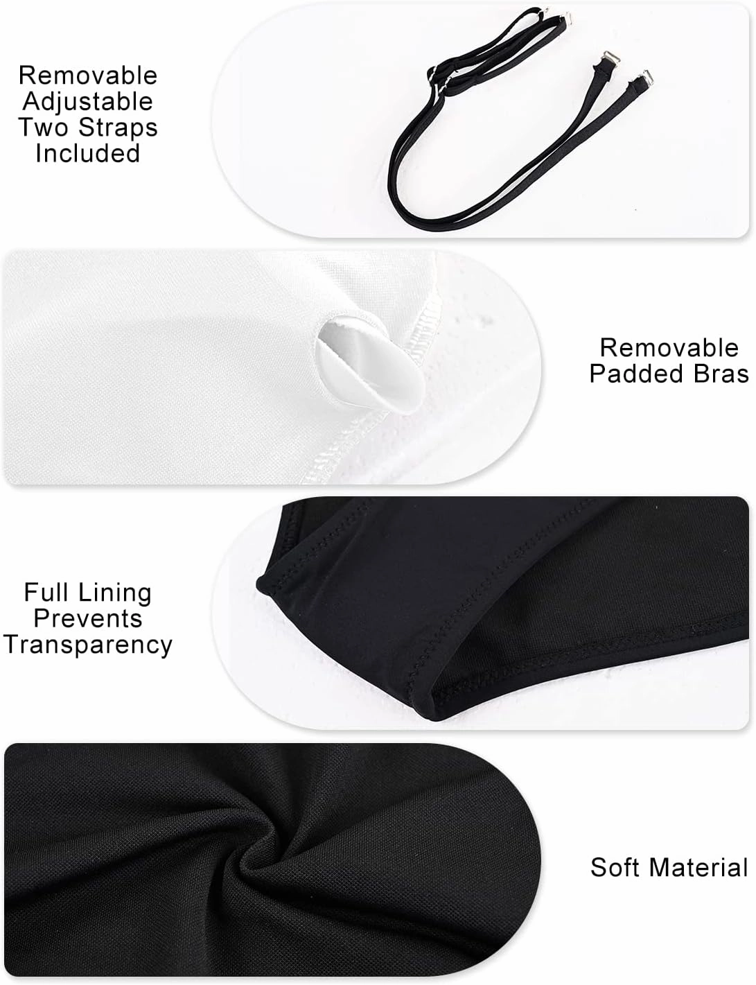 Yonique Womens Strapless One Piece Swimsuit Tummy Control Bandeau Bathing Suits Slimming Twist Front Swimwear