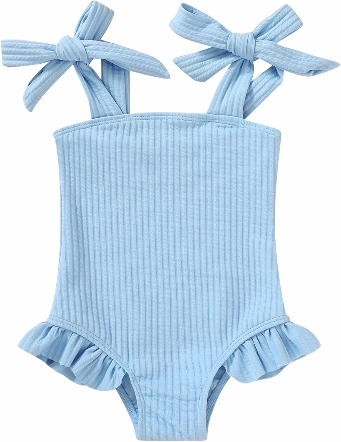 YOUNGER TREE Toddler Swimsuit Girl Color Block Stripe One-Piece Swimwear Baby Girl Bathing Suits