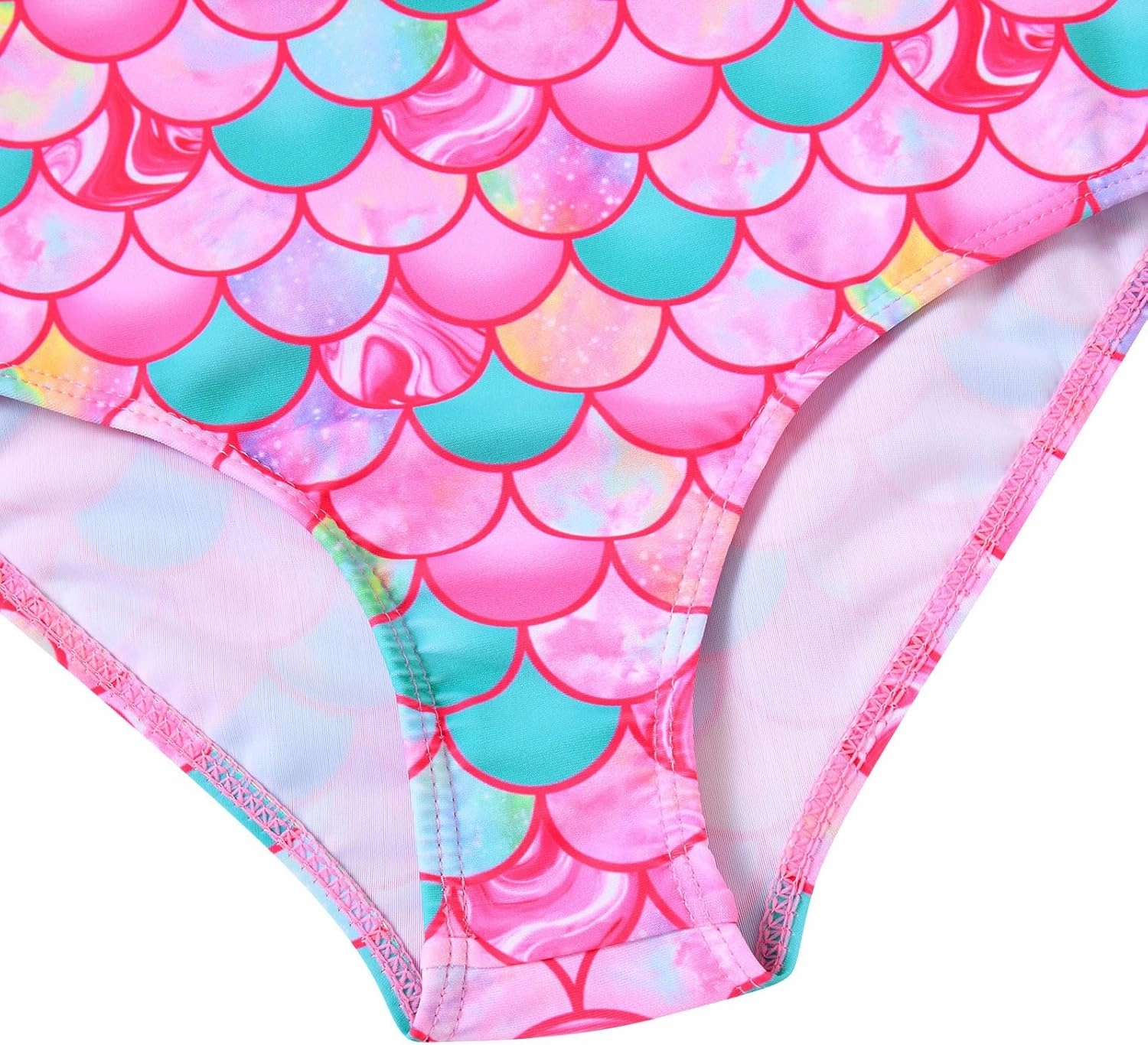 Yousie Girls Swimsuit One Piece Tropical Kids Bathing Suit Swimwear Adjustable Swim Dress 5-9 Years