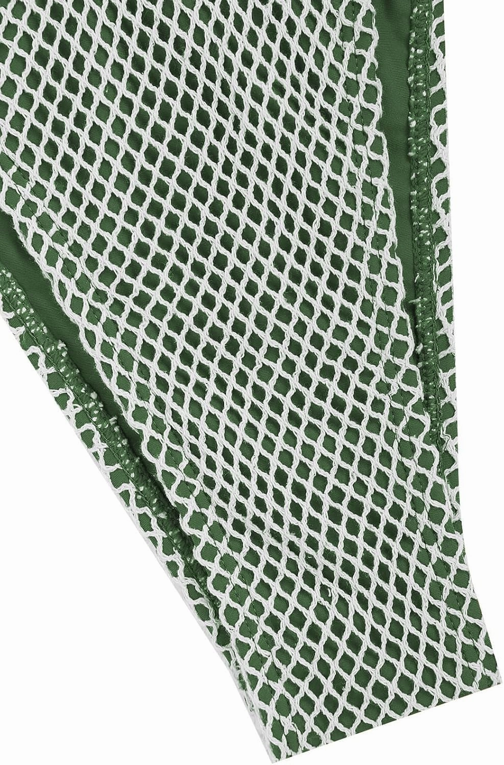 ZAFUL Women's Triangle Bikini Multiway Fishnet Tie Side Bandeau Halter String Bikini Set Two Piece Swimsuit Bathing Suits