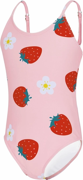 Zando Toddler One Piece Swimsuits Girls Beach Bathing Suit Kids Cute Swimwear Quick Dry 1-10 Years