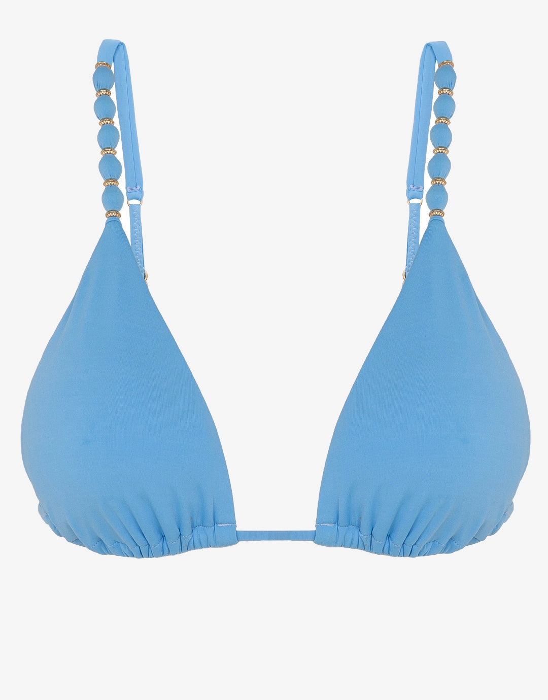 Zen Beads Parallel Tri Bikini Top - Blue