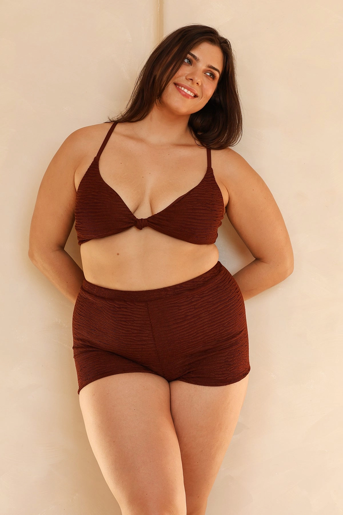 Zen Knotted Triangle Bikini Top