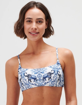 Zuri Bralette Bikini Top - Porcelain